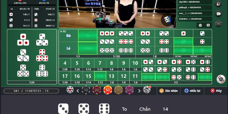 Giao diện Tài xỉu online Bj88